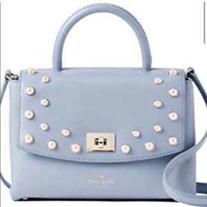 Kate Spade Serrano Place Blue Pearl Shonna Crossbody Satchel